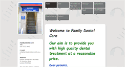 Desktop Screenshot of familydentcare-archway.co.uk