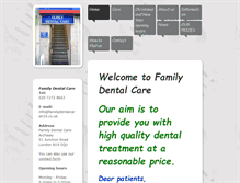 Tablet Screenshot of familydentcare-archway.co.uk